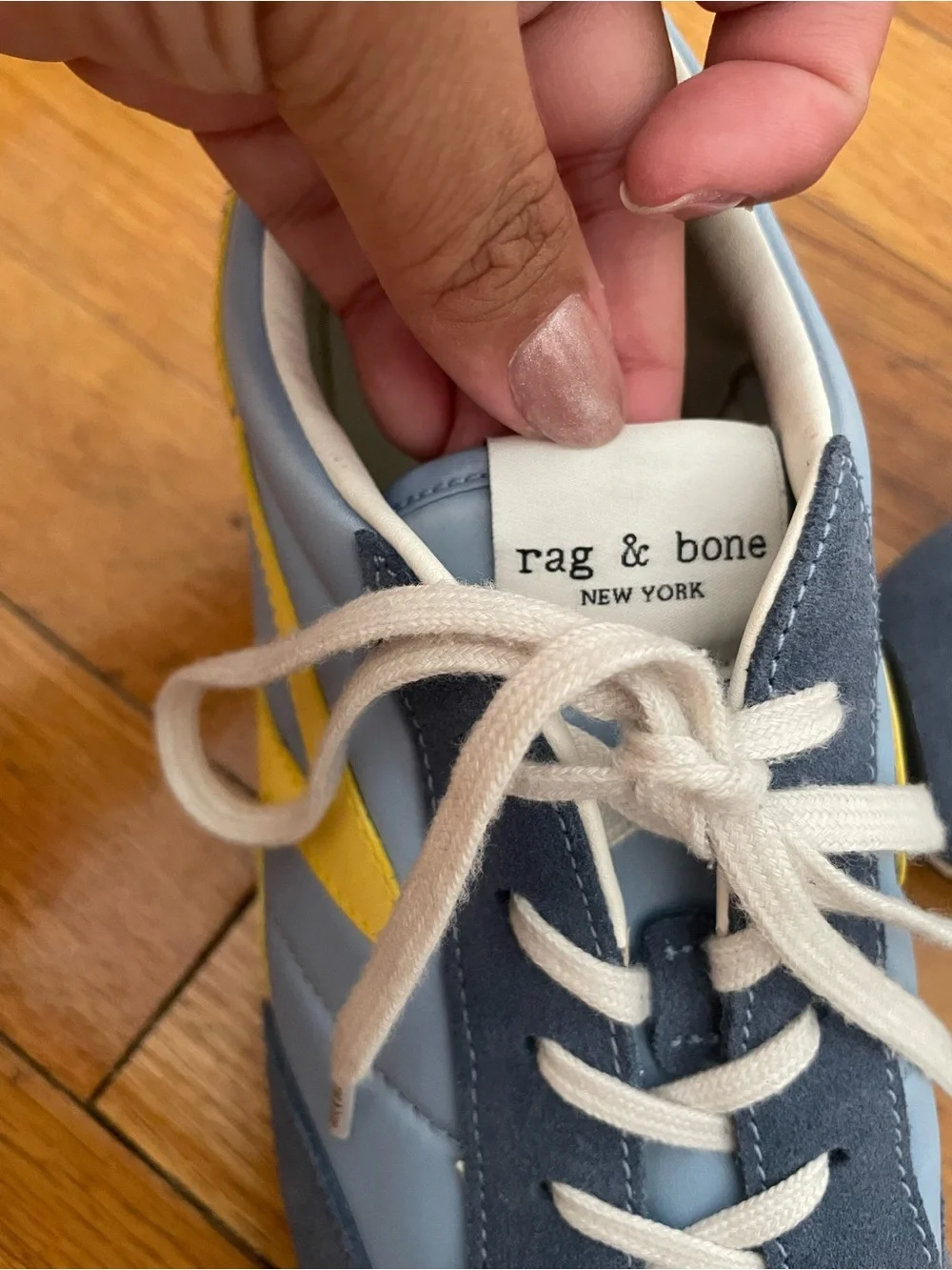 rag & bone Light Blue, Navy & Yellow women’s Sneaker